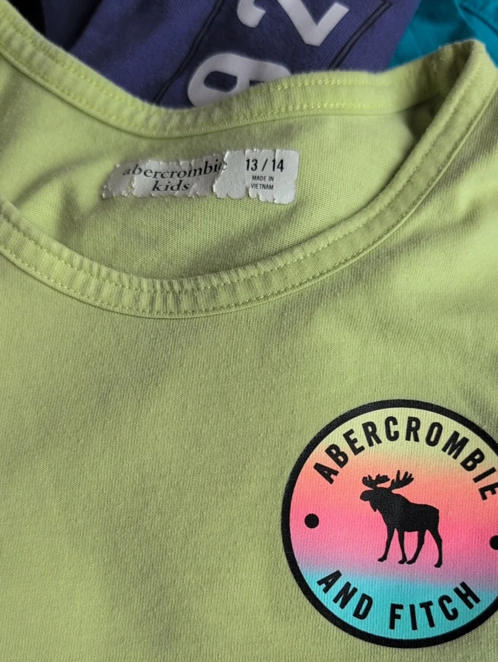 Abercrombie Kids 13/14 Large Kids Boys Tee Bundle Lot Long Sleeve Pullover